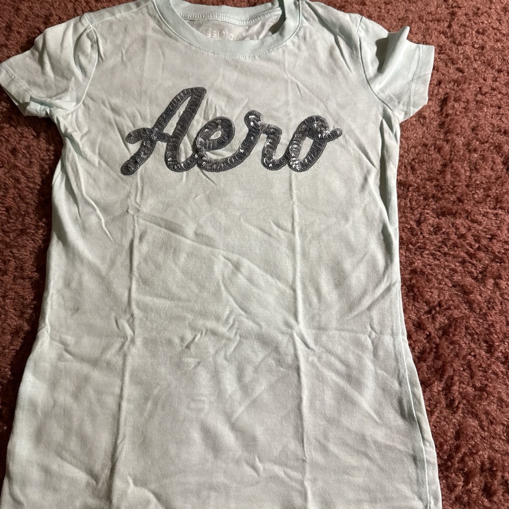 Classic Kids Shirt in Light Green with Silver Logo